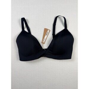 Skims Wireless Form T-Shirt Bra Onyx Black 36D NWT